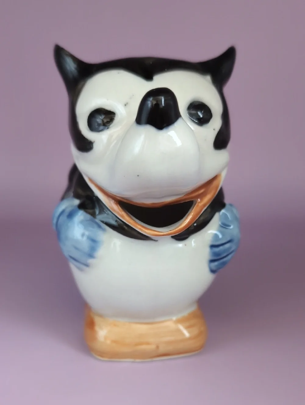 Vintage MICKEY MOUSE Figural Glazed Ceramic Pitcher Creamer Japan 1930s 1940s